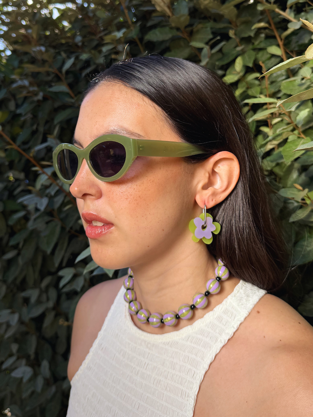 Pendientes flor del Caribe