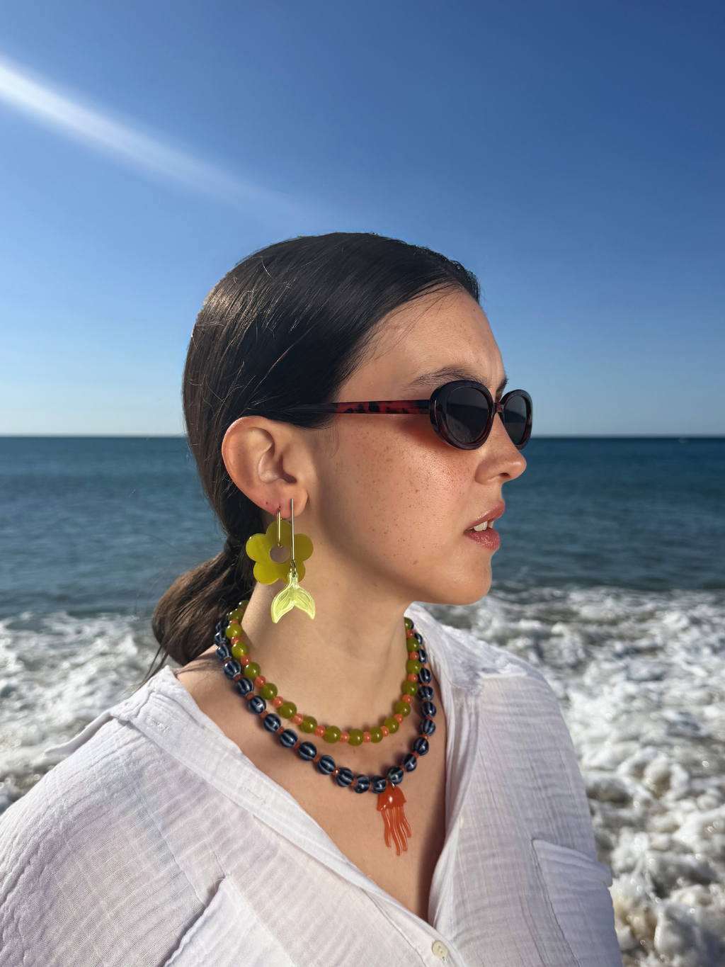 Trío de gotas earrings
