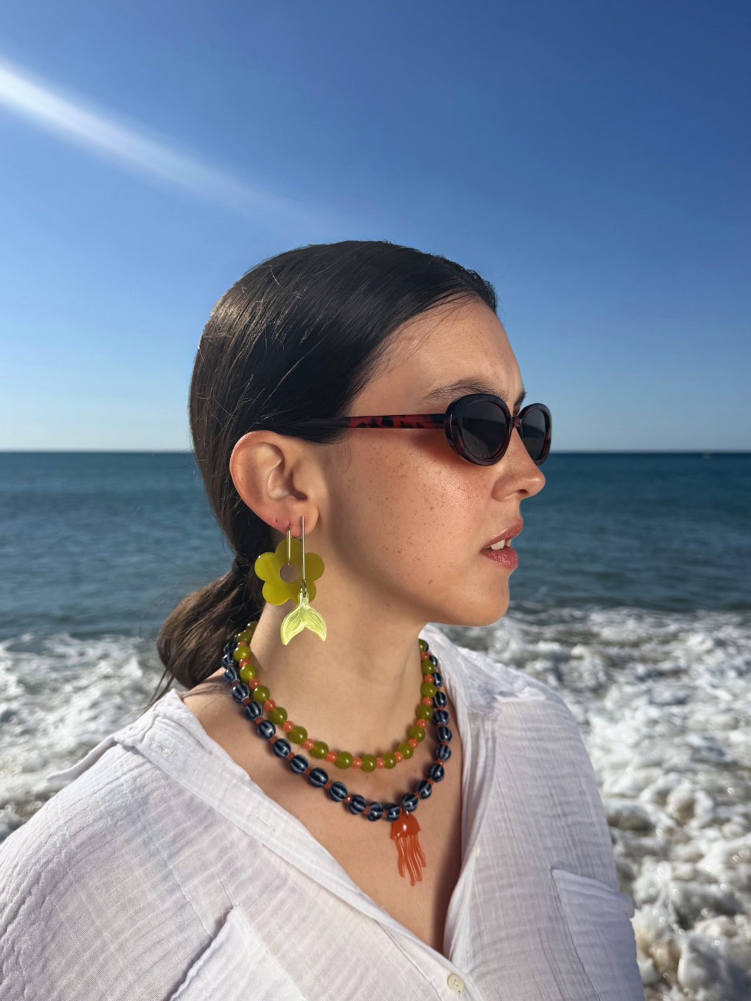 Trío de gotas earrings