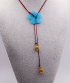 Collar pasador flor