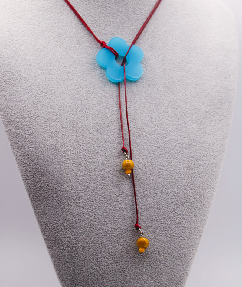 Collar pasador flor