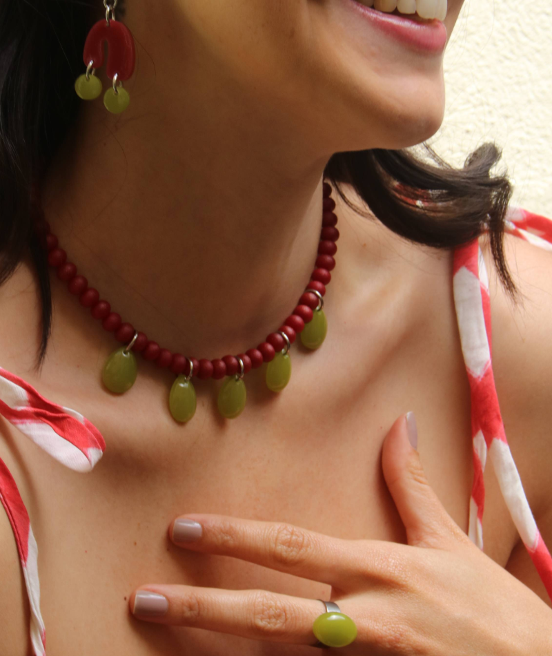 Gotas de lluvia necklace
