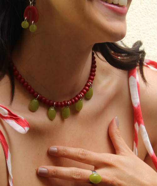 Gotas de lluvia necklace