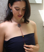 Collar pasador flor