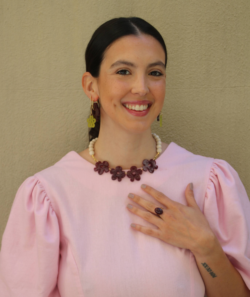 Flores del jardín necklace
