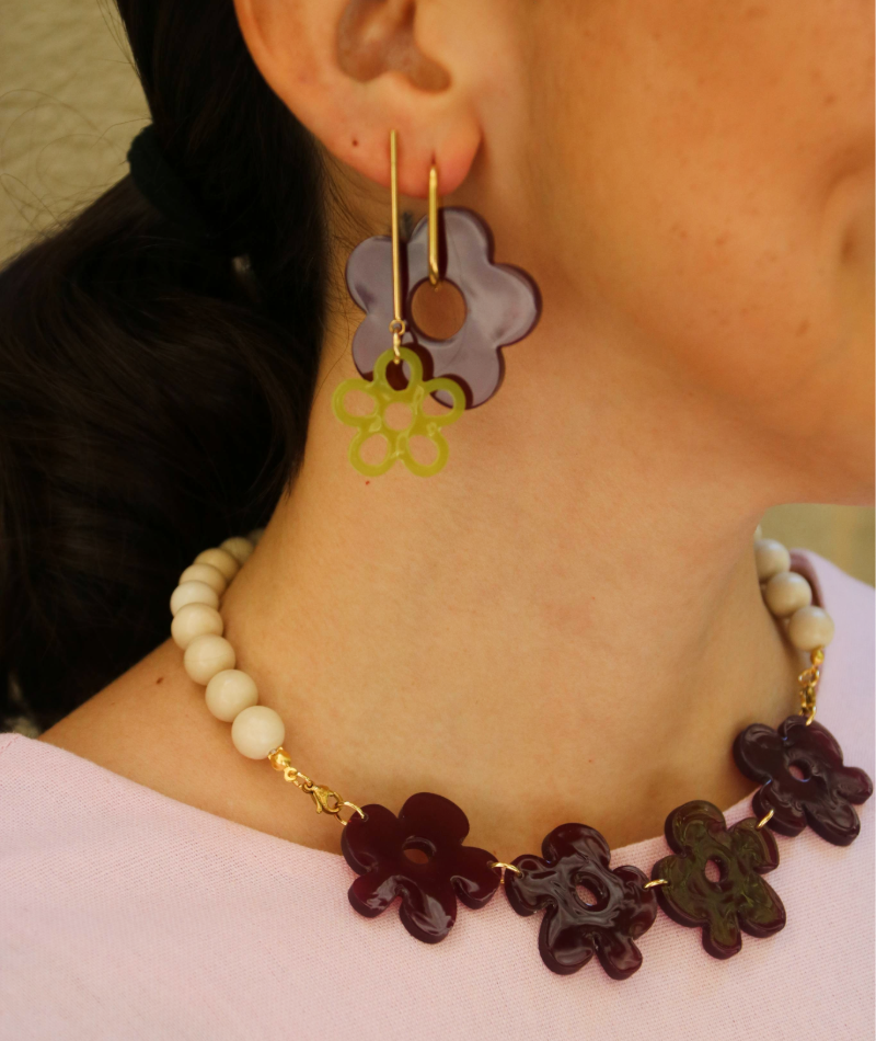 Flores del jardín necklace